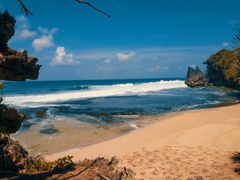 Scenic view of sea against sky