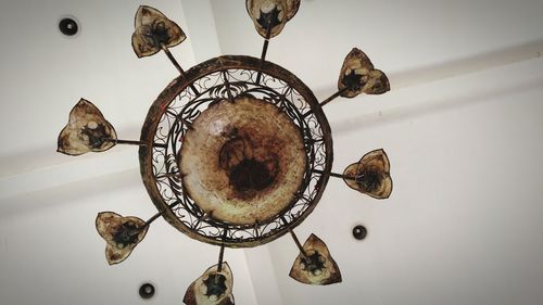 Low angle view of decorations hanging