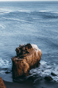 Rock formation on sea shore