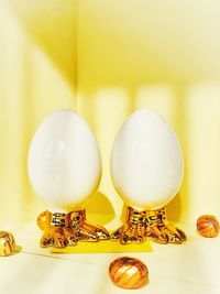 Close-up of wine and glasses on table