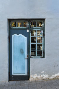 Close-up of closed door