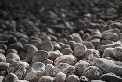 Full frame shot of pebbles