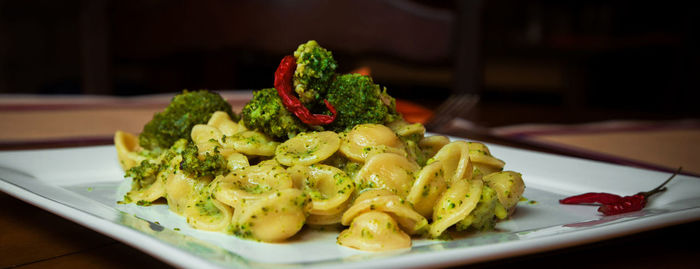 Close-up of food in plate