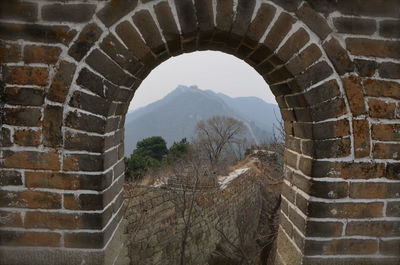 View of arched wall