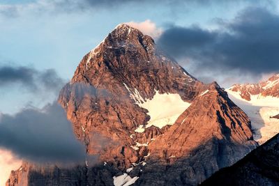 The eiger at sunset