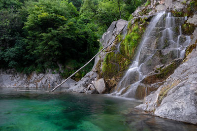 Crosis waterfalls in the province of udine in the friuli venezia giulia region