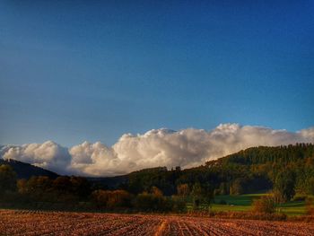 Scenic view of landscape against sky