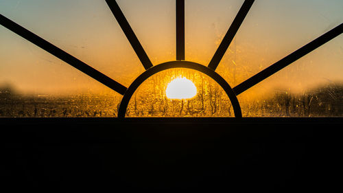 Close-up of sun during sunset