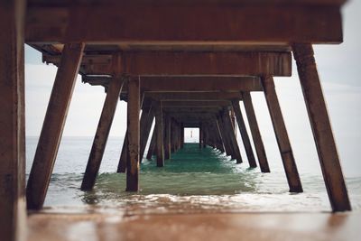 Interior of pier