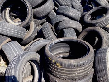 Full frame shot of tires