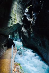 Rock formation in water