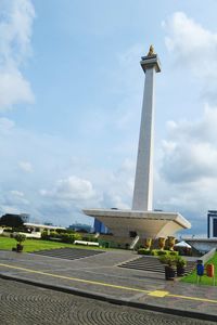 View of monument against cloudy sky