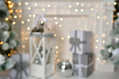Close-up of christmas decorations