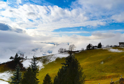 Scenic view of landscape against sky