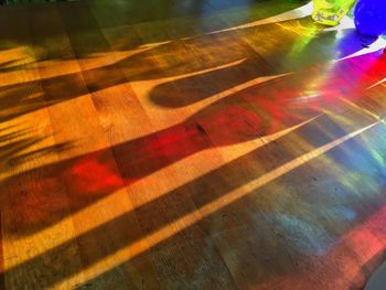 Close up of multi colored wall