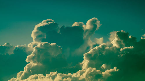 Low angle view of clouds in sky