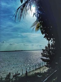 Scenic view of sea against sky