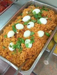 High angle view of dessert in plate