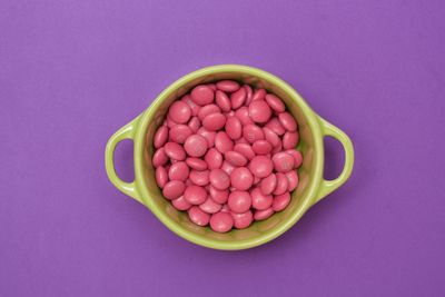 Directly above shot of berries in bowl