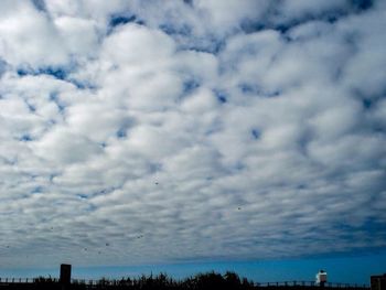 Low angle view of cloudy sky