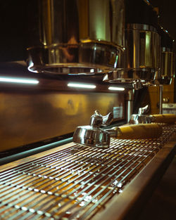 Close-up of machine in kitchen