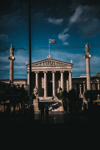 View of historical building against cloudy sky