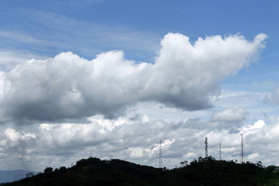 Low angle view of trees against sky