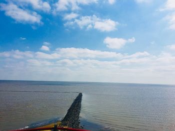 Scenic view of sea against sky