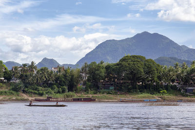 Scenic view of river against sky