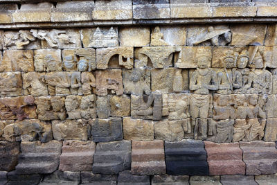 Full frame shot of stone wall