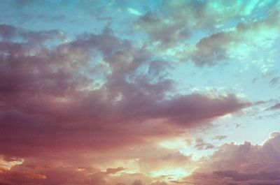 Low angle view of storm clouds in sky