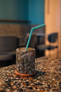 Close-up of coffee on table