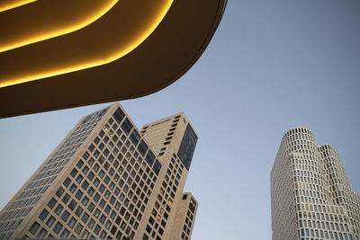 Low angle view of buildings against sky