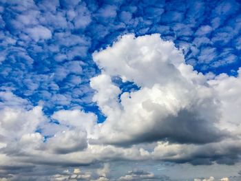 Low angle view of clouds in sky