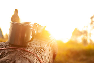 Close-up of coffee cup