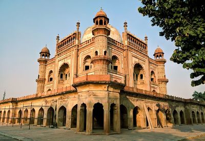 Low angle view of historical building