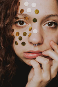 Close-up portrait of woman