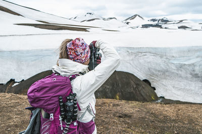 Photographing glaciers