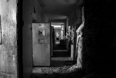 Interior of abandoned building