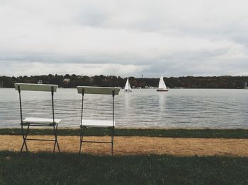 Boats in sea
