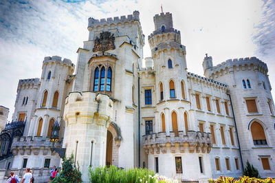 Low angle view of historic building against sky