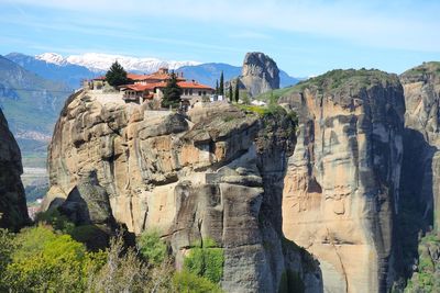 Panoramic view of rock formations