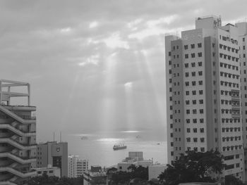 Low angle view of buildings against sky