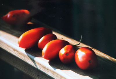 Close-up of red chili peppers