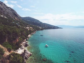 Scenic view of sea against sky