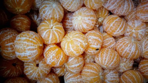 Full frame shot of pumpkins for sale in market