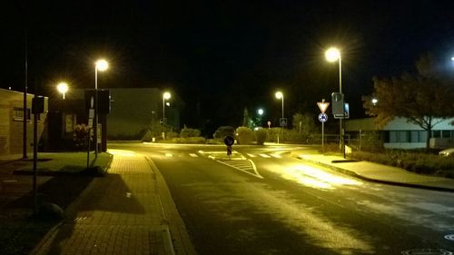 Street lights at night