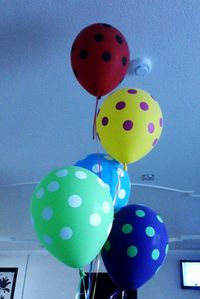 Close-up of multi colored balloons