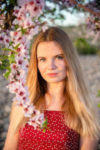 Portrait of beautiful young woman