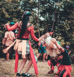 Group of people in traditional clothing